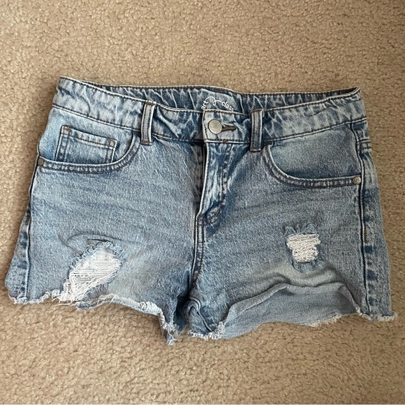 Art Class Light Blue Distressed Jean Shorts - Picture 3 of 5